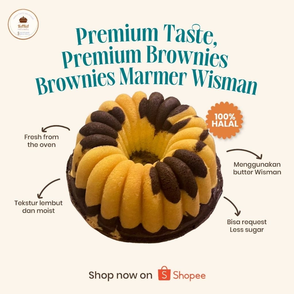 

Brownies Marmer Wisman (Premium) By Kana Bakery