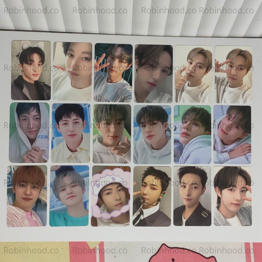 

Photocard official NCT Dream MD Pink Christmas Laundry Mark Renjun Jeno Haechan Jaemin Jisung Chenle