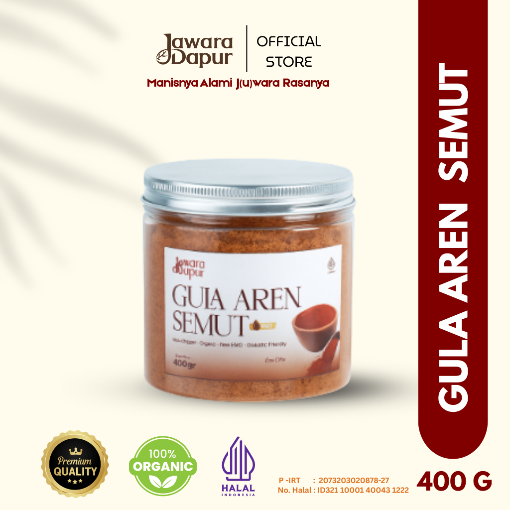 

JAWARA I Gula Aren Bubuk / Gula Aren Semut PREMIUM QUALITY Jawara Dapur 400 gram