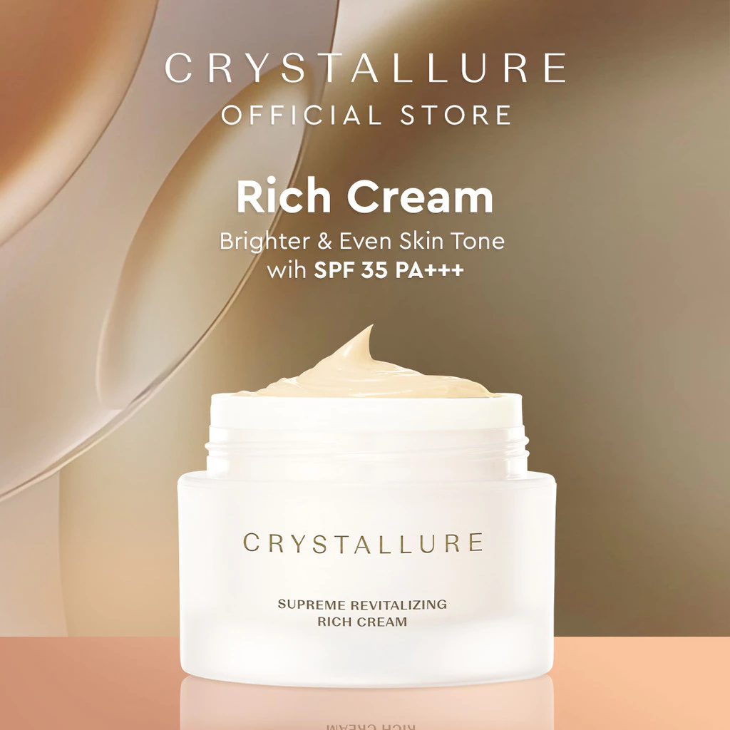 Crystallure Supreme Revitalizing Rich Cream 50g Day Cream Pelembab Wajah Dan Skincare Anti Aging Ter