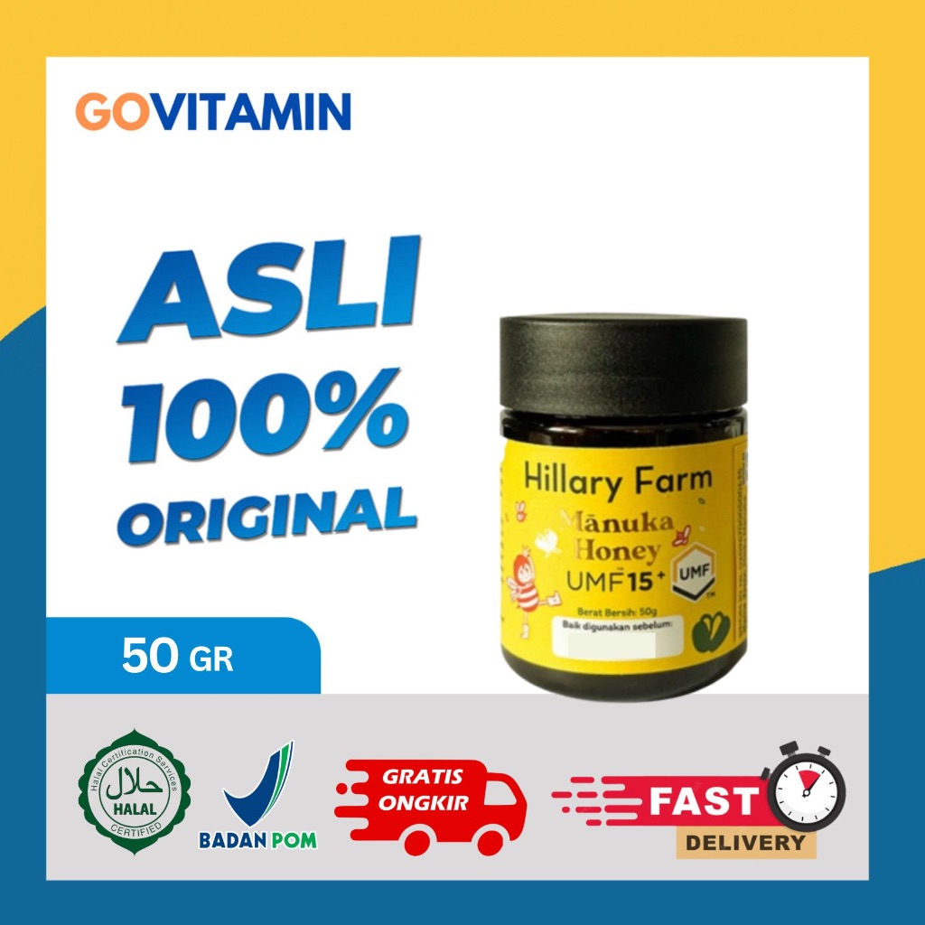 

Hillary Farm Honey UMF 15+ Manuka 50gr - madu manuka anak Pure New Zealand