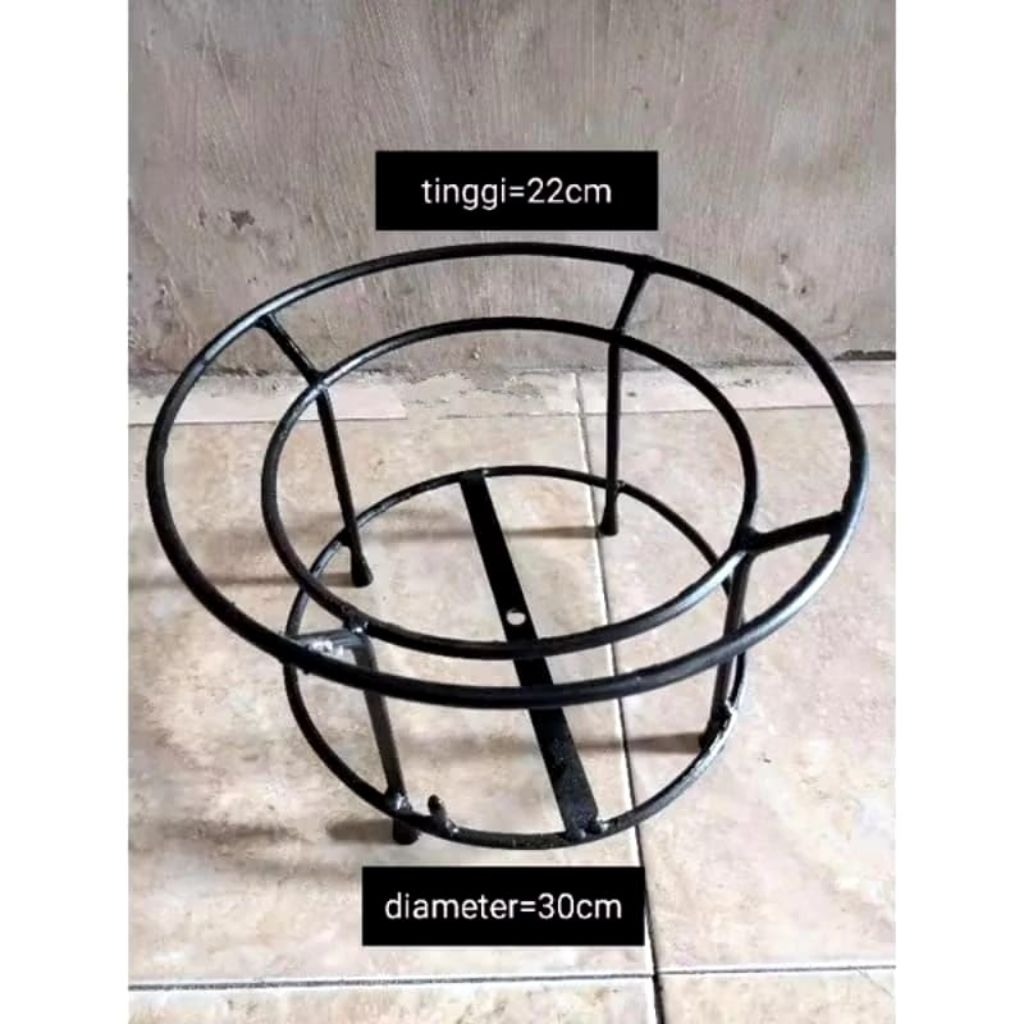 tungku kompor semawar dudukan kompor semawar praktis tinggi 22cm diamater 30cm