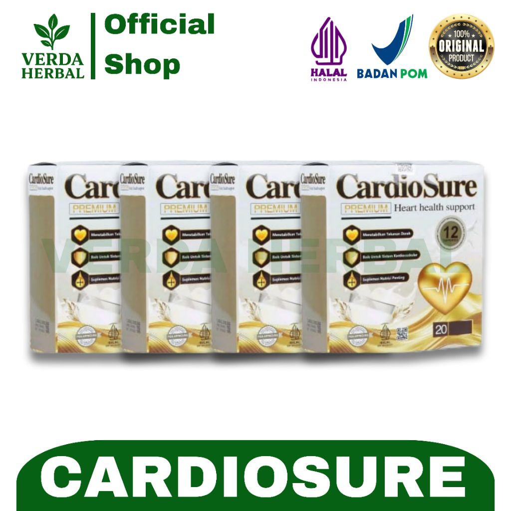 

CARDIOSURE 4 Box Milk Susu Asli Mengobati Hipertensi Jantuk, Strok, Kolesterol, Asam Urat