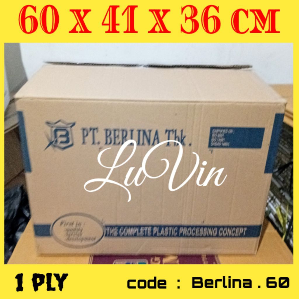 

Kardus Box BERLINA KECIL uk.60x41x36 mm u packing jumbo dan pindahan rumah