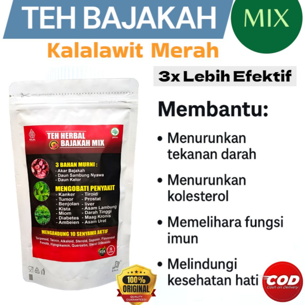 

Teh Herbal New Bajakah Special Mix Original Untuk Hipertensi Diabetes Kolesterol Asam Urat