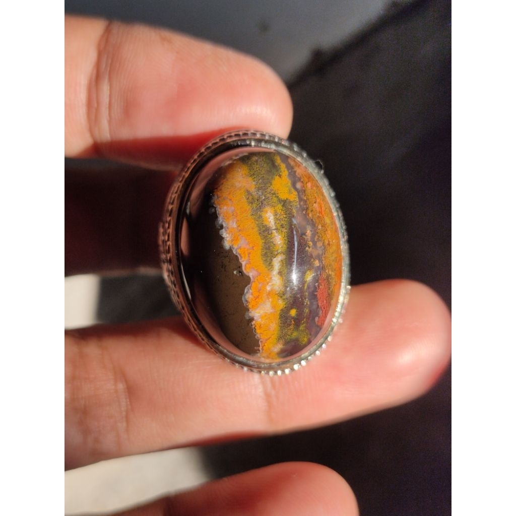 Natural cincin batu panca warna Garut - pw Garut berkualitas.kode.pw.001