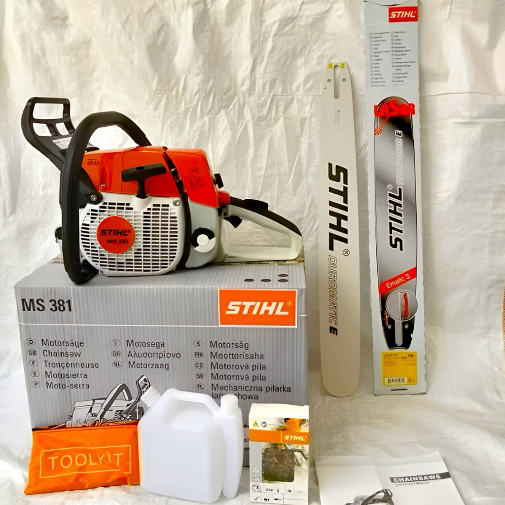 TERMURAH CHAINSAW / SENSO BESAR MS 381 STIHL MESIN GERGAJI KAYU BAR 25 INCH STIHL BARU ORIGINAL