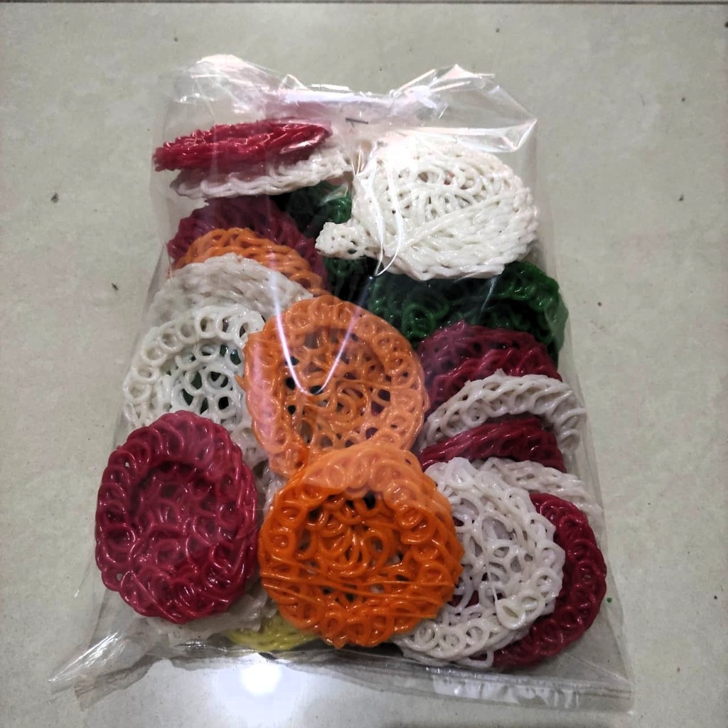 

kerupuk mawar warna warni ukuran BESAR pasar online makassar