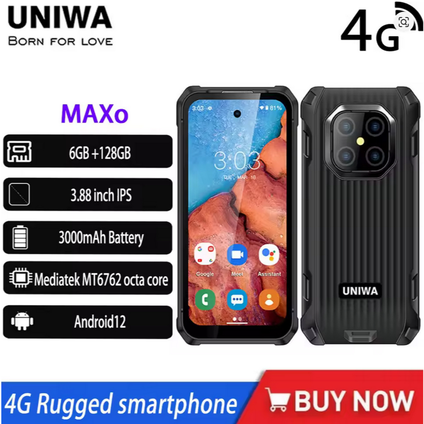 Uniwa MAXo HP+PTT IP69 3,88 inch 6/128 GB