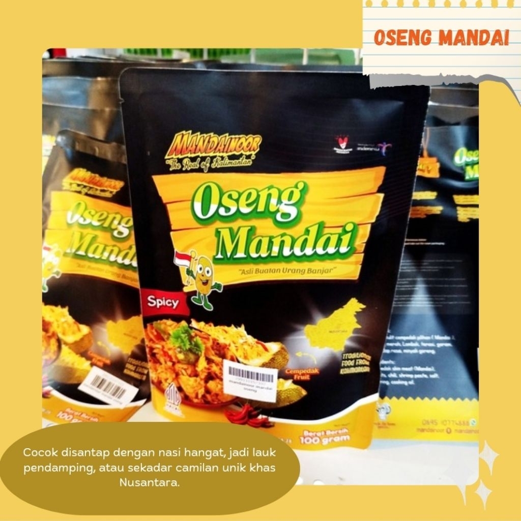 

Oseng Mandai Spicy 100gr – Oleh-oleh Khas Kalimantan | Mandainoor