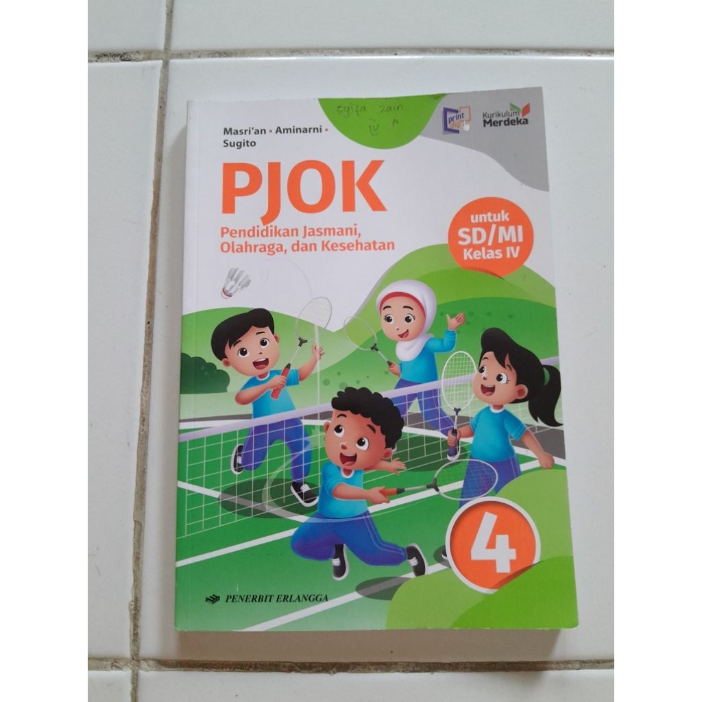 BUKU PAKET PJOK KELAS 5 PENERBIT ERLANGGA KURIKULUM MERDEKA