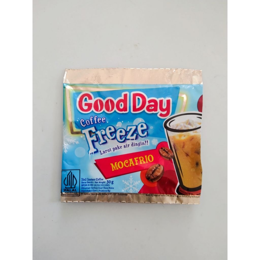 

TERMURAH!! BUNGKUS BEKAS KOPI GOOD DAY FREEZE MOCAFRIO •• CUCI BERSIH