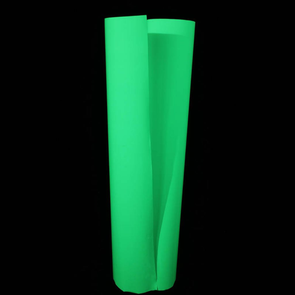 

Bahan Stiker Fosfor Glow in the Dark Menyala Dalam Gelap Sticker Cutting 25x124 cm