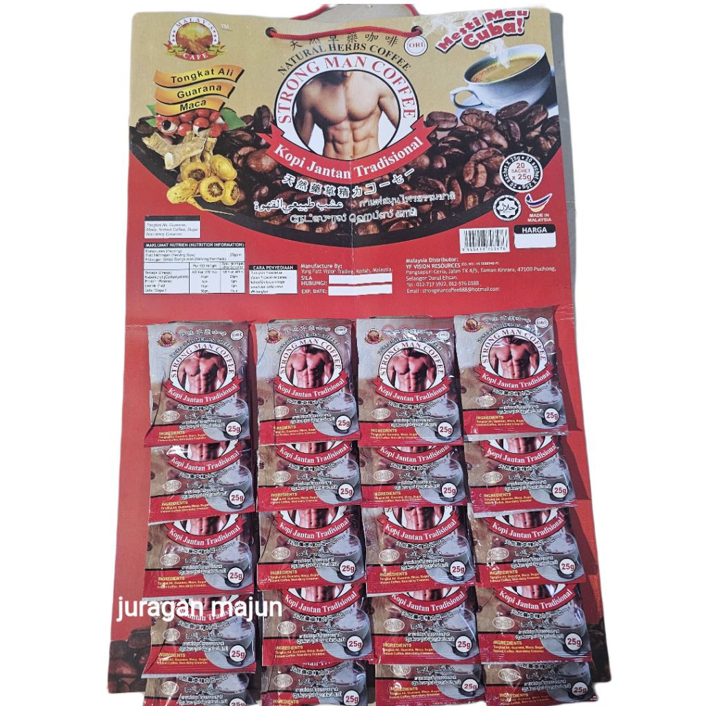 

TRADITIONAL COFFEE NO 2 KOPI HERBA MALAYSIA SETERONG MEN 20 BUNGKUS