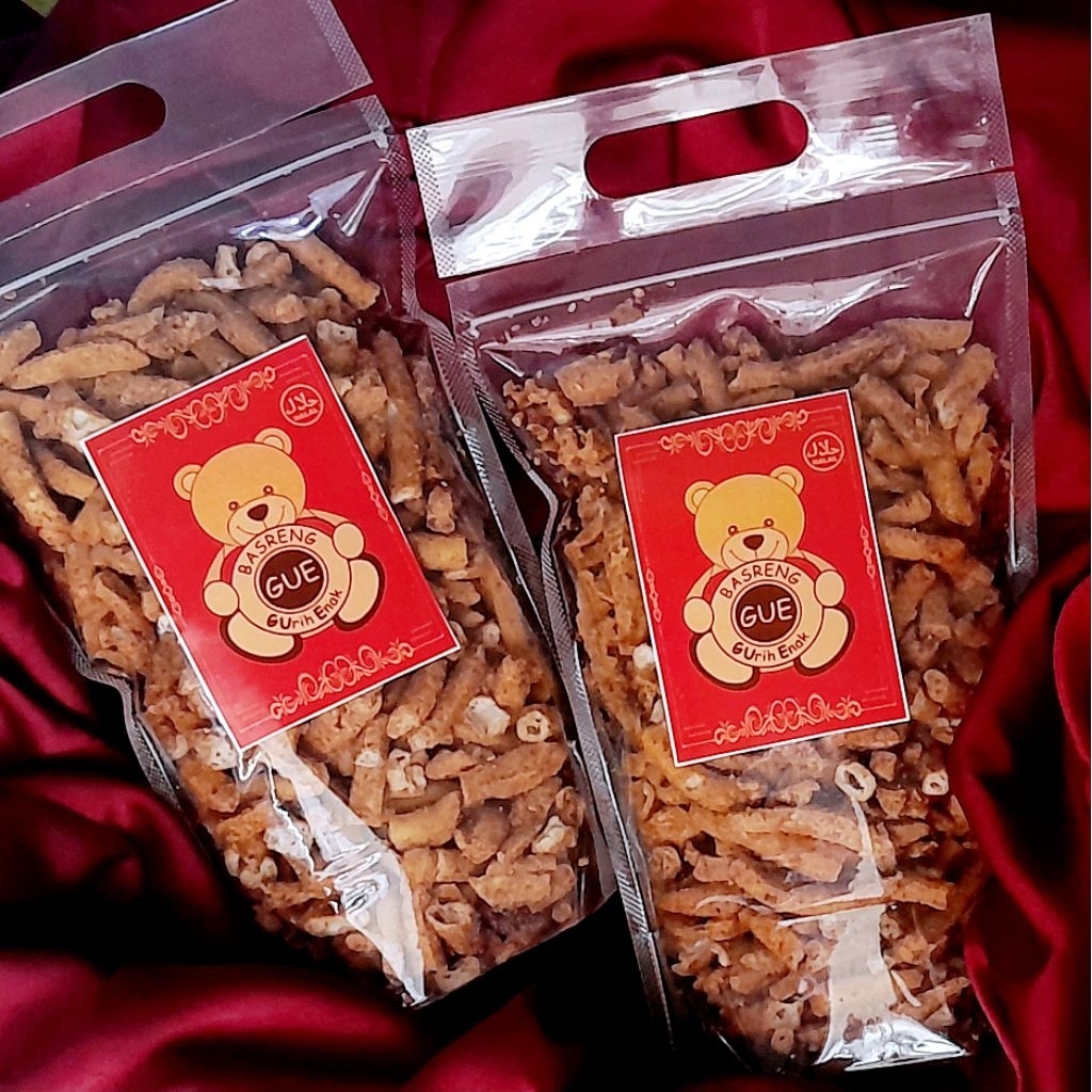 

Paket usaha Basreng GUE Pedas Malang 500gr 10pcs