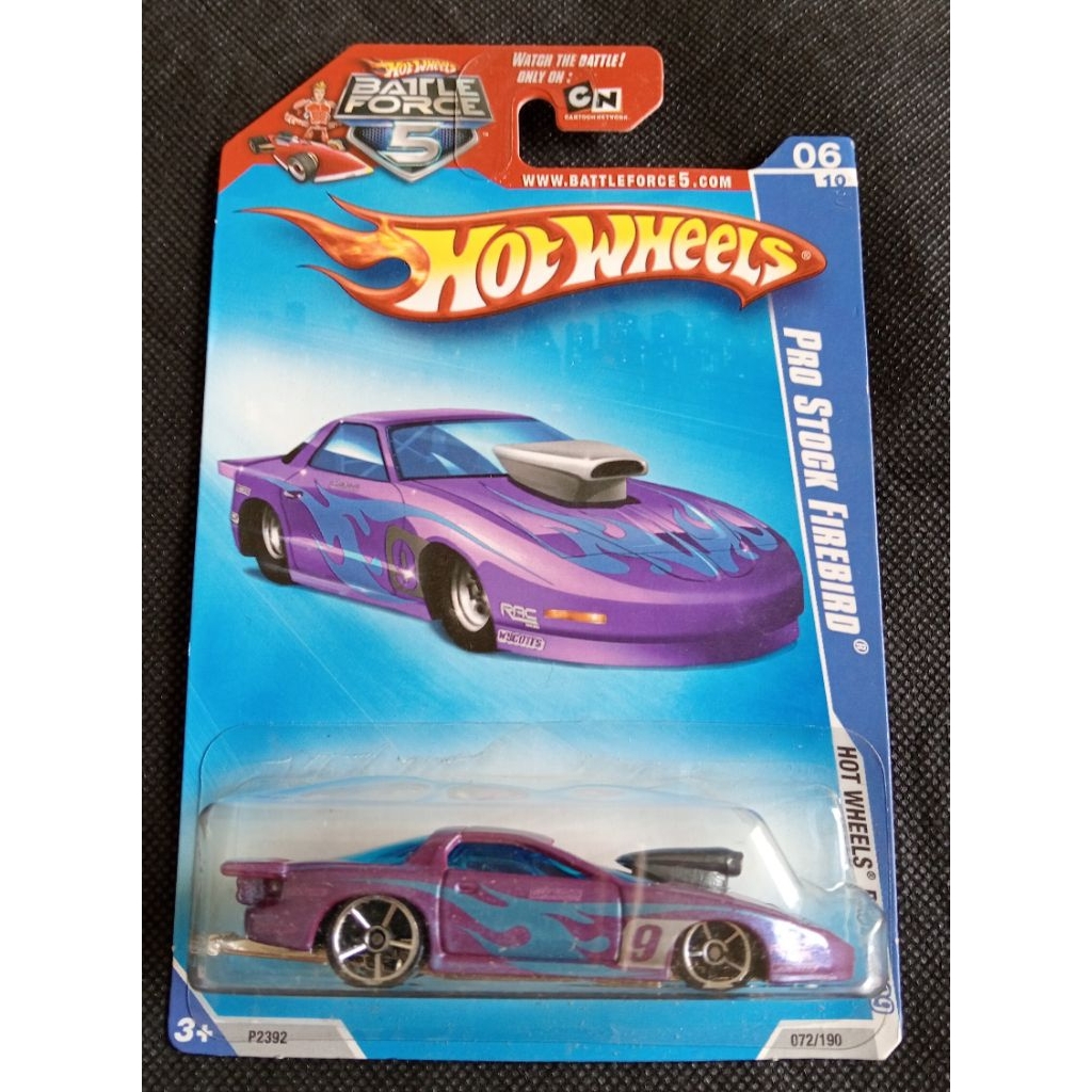 HOT WHEELS BATTLE FORCE 5 PRO STOCK FIREBIRD