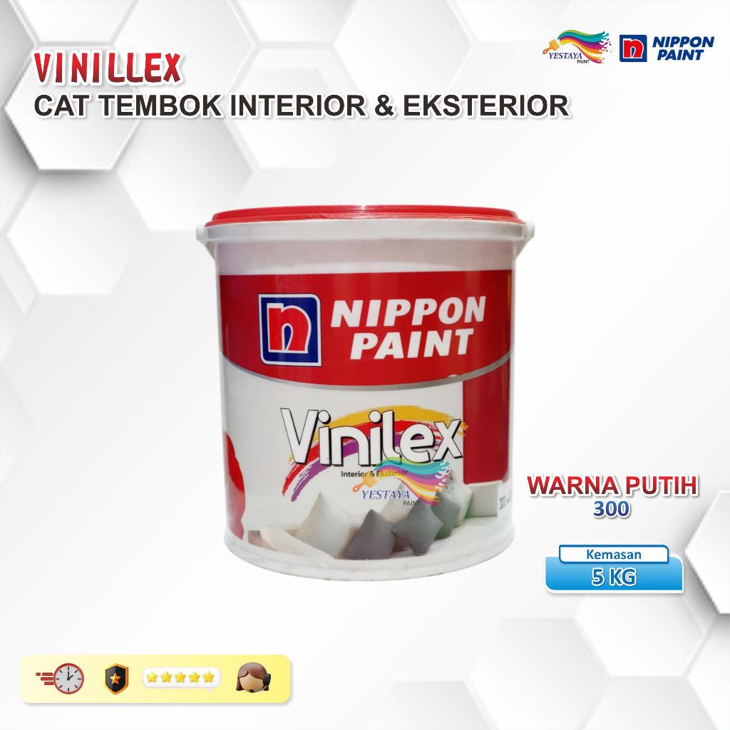 Vinilex 5 kg Cat Tembok interior eksterior / Cat Tembok / Cat Dinding 5kg / Nippon Paint / cat