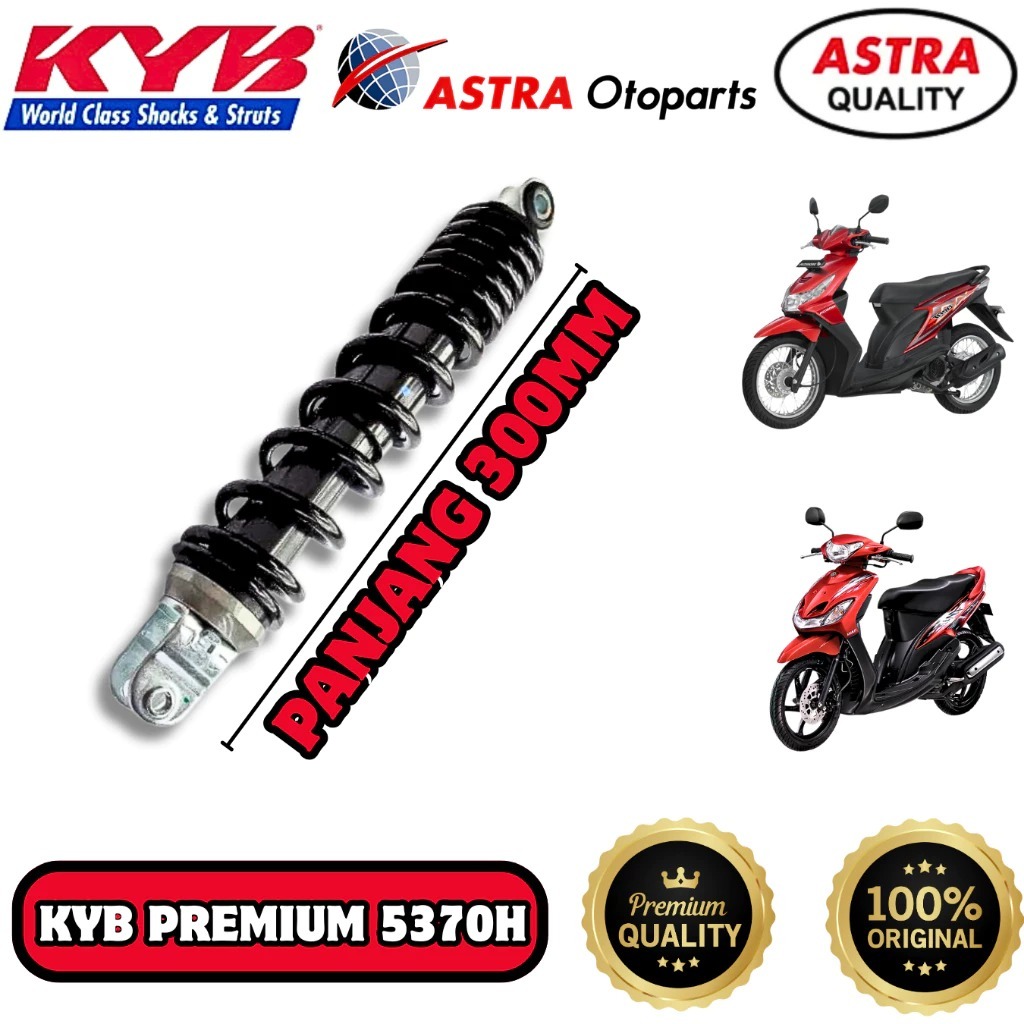 (5370H) Shock Breaker KYB KAYABA YAMAHA MIO ALL SERIES FINO XEON SOUL GT KYB KAYABA 5370H ORIGINAL 3