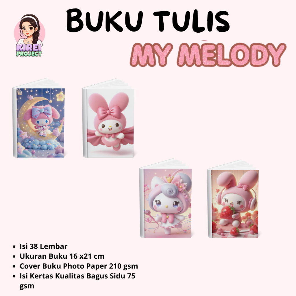 

FLASH SALE PROMO 9.9 Buku Tulis My Melody A5 38 Lembar