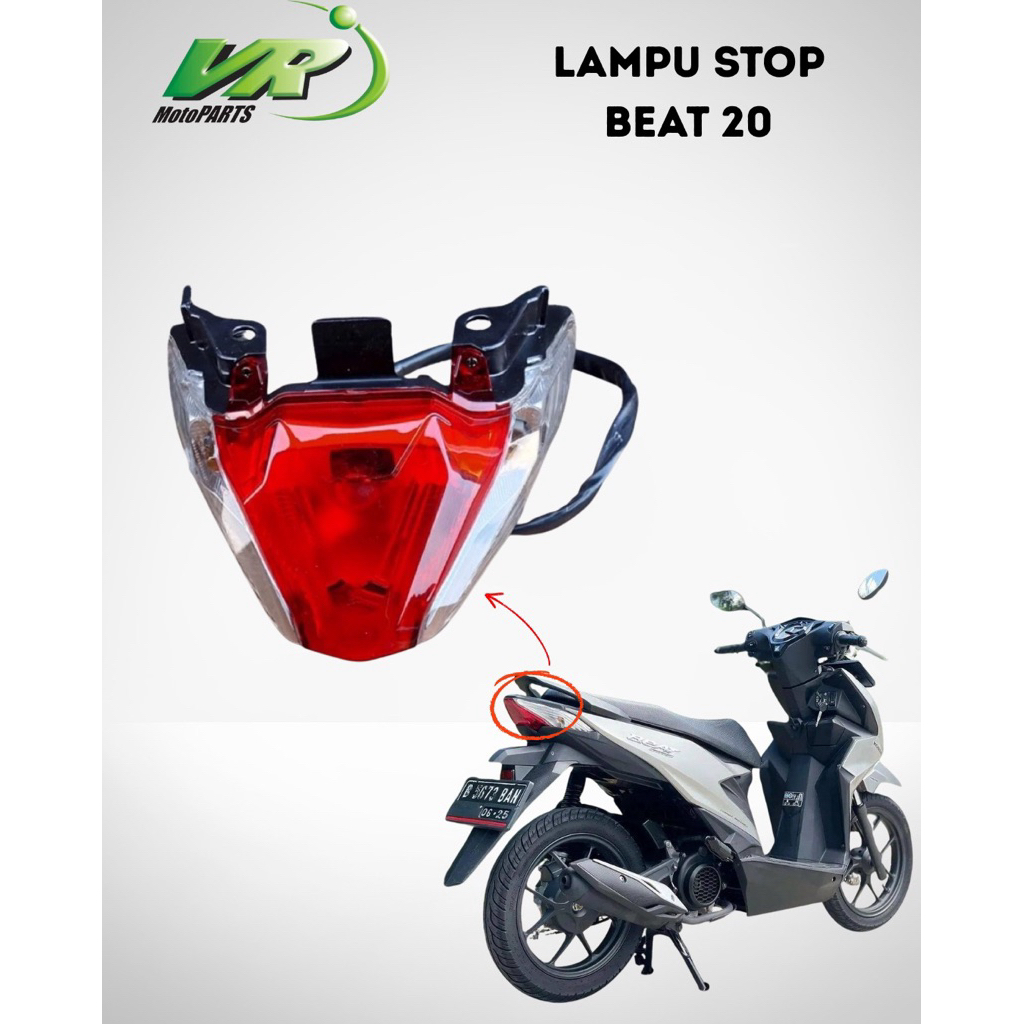 LAMPU REM STOP BELAKANG KOMPLIT BEAT NEW 2020 VR