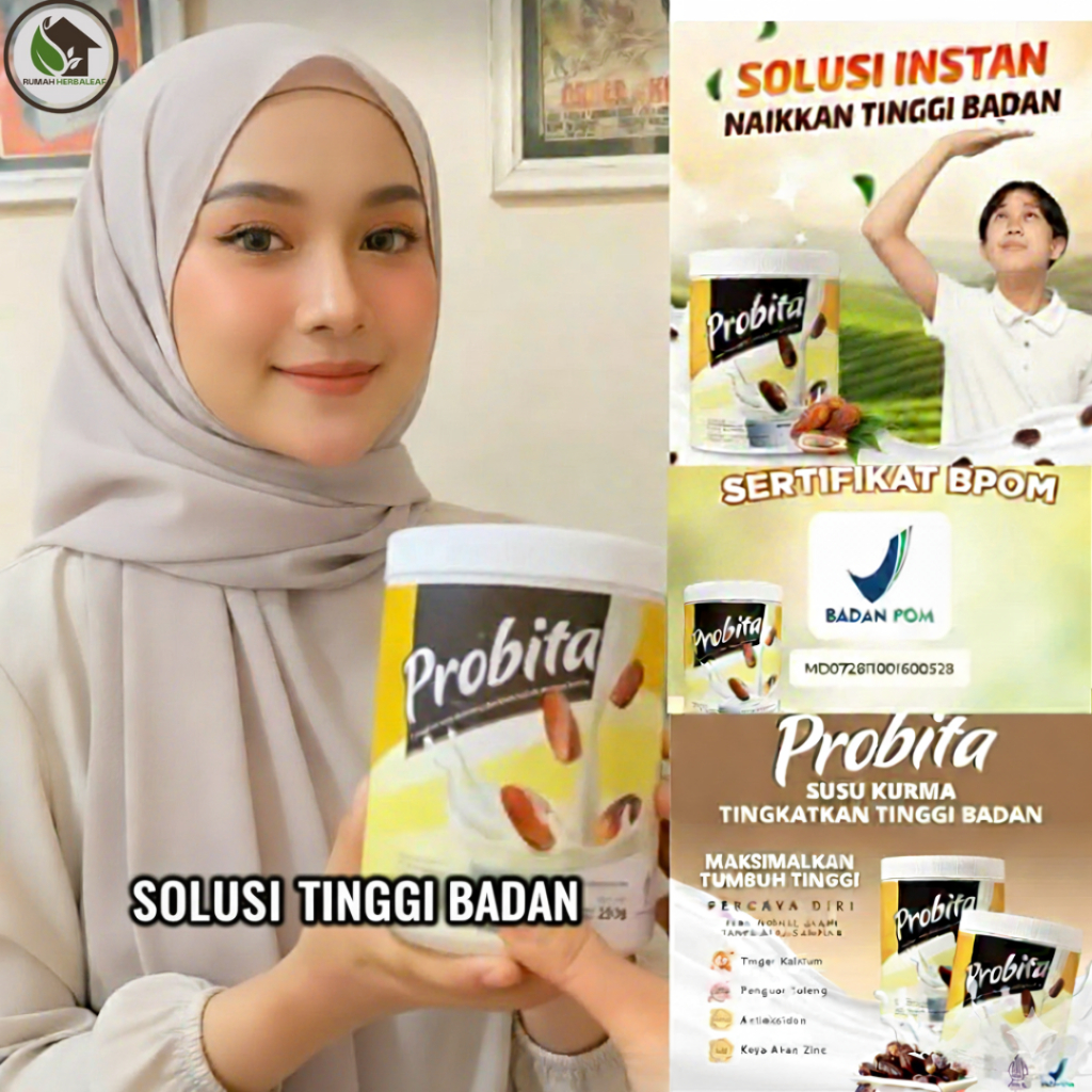 

PROBITA - Susu Kurma Peninggi Badan Untuk Remaja & Dewasa BPOM-HALAL-COD