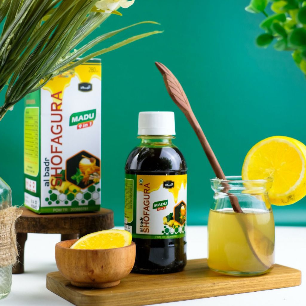 

Madu ShofaGura 9 in 1 Al Badr / Meredakan Batuk, Flu, Mengatasi Asma, Sinusitis dan Membantu Proses Penyembuhan TBC
