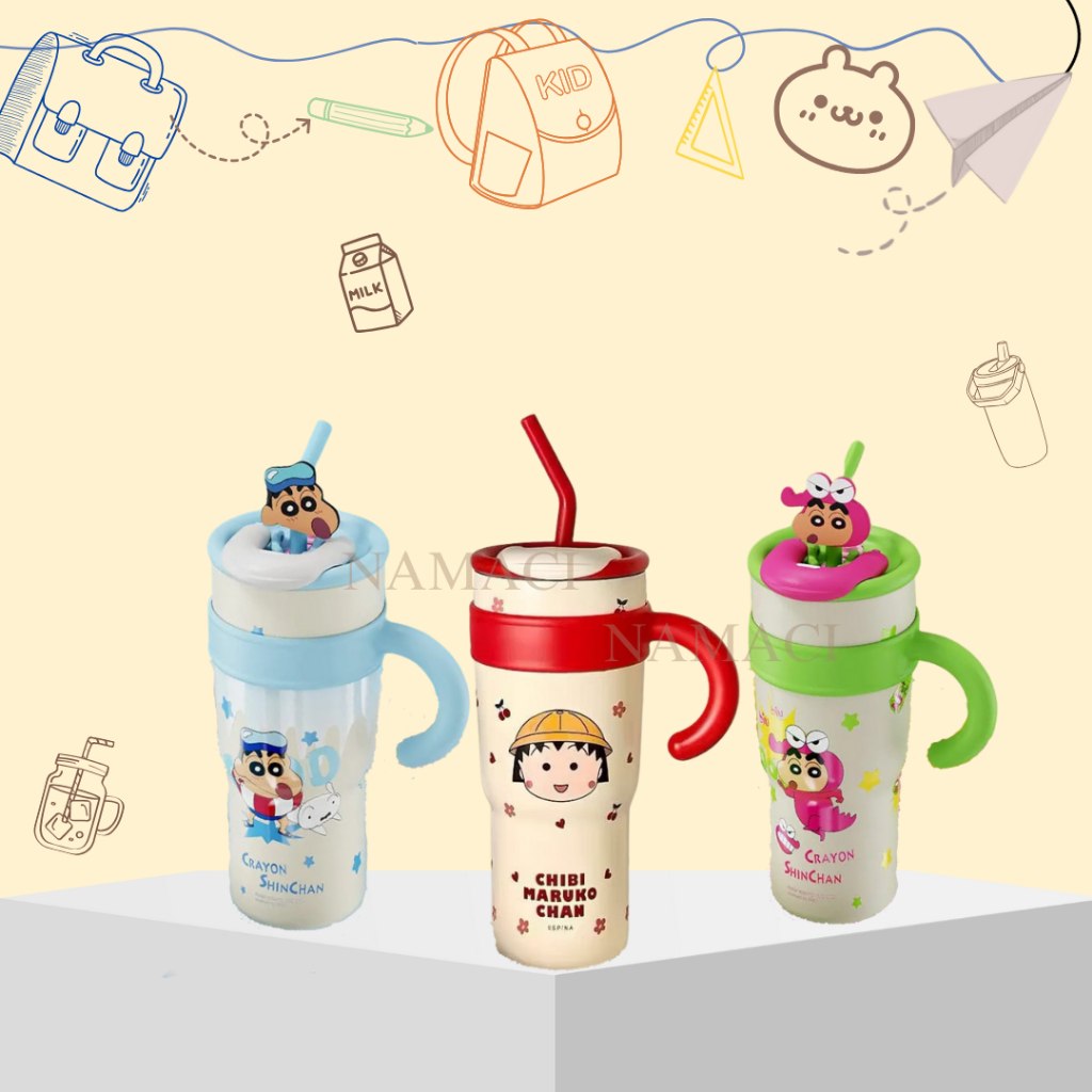 NAMACI tumbler stainless gelas stainless 316 / tumbler chibi maruko chan shinchan
