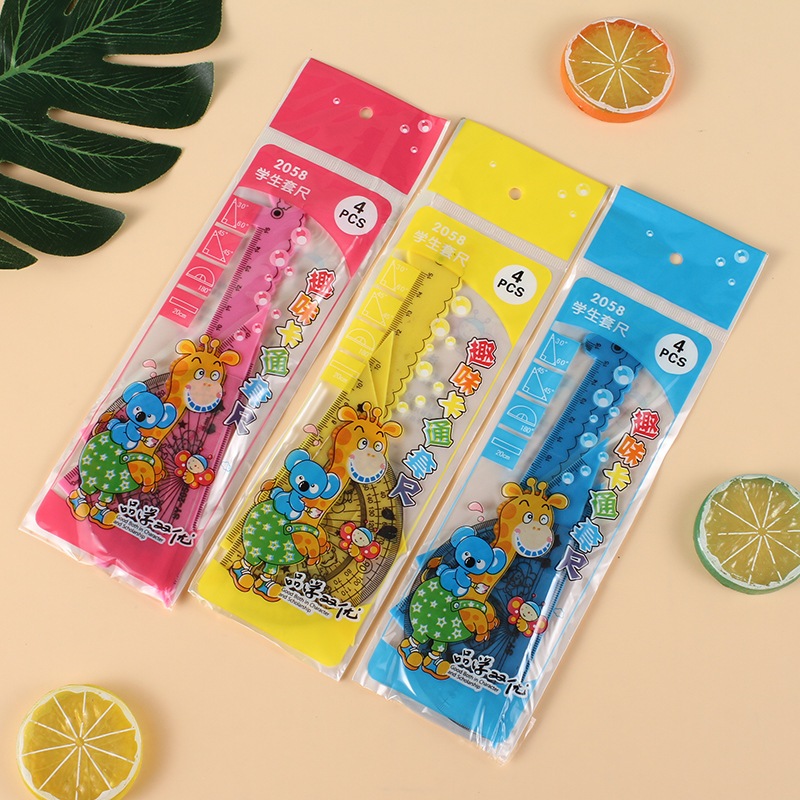 

PENGGARIS PLASTIK 1 SET 4 VARIANT MOTIF GIRRAFE LUCU 15CM PENGGARIS JERAPAH