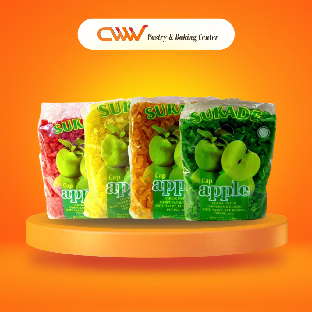 

Sukade Warna Cap Apel 1kg Dekorasi Fruit Cake Kue Bolu