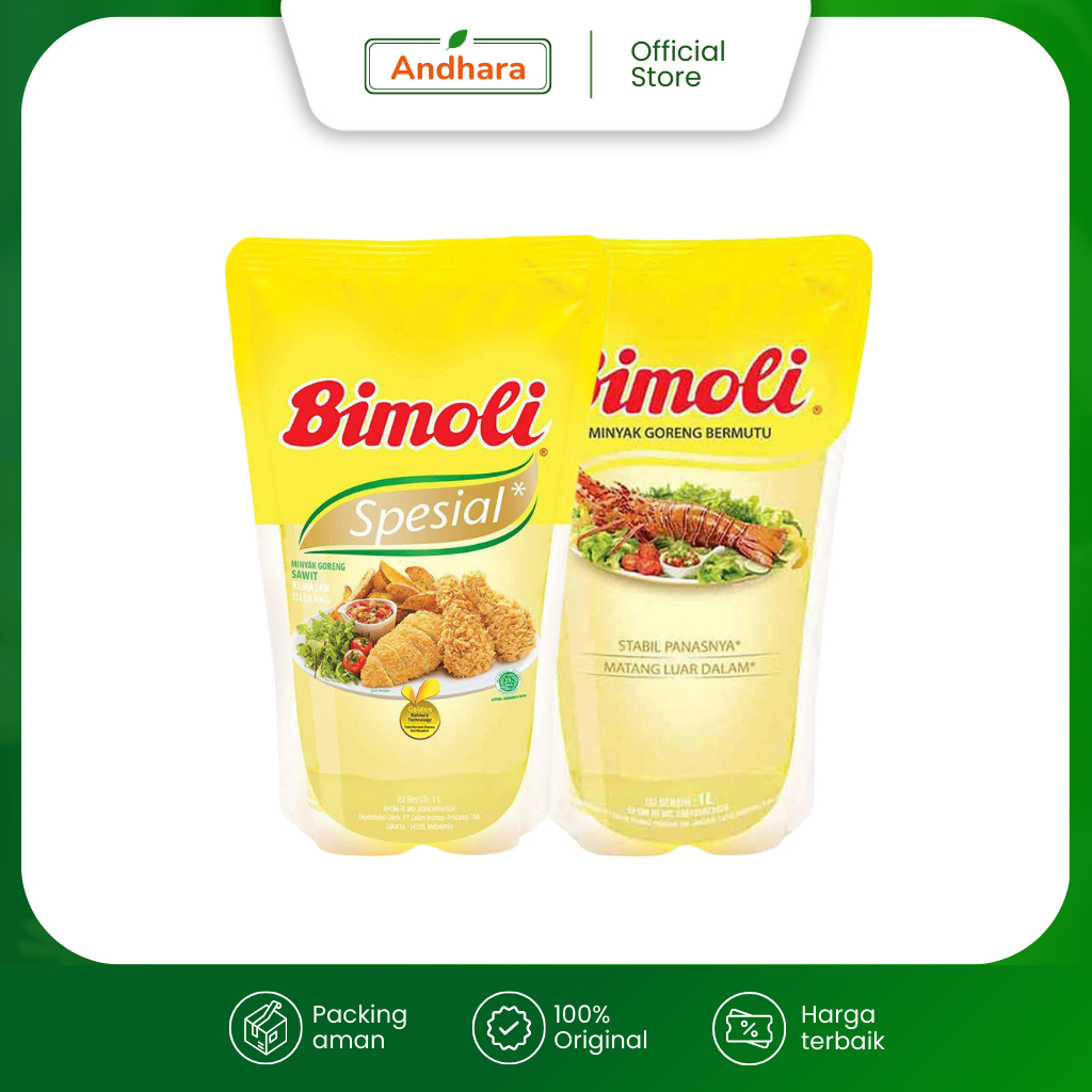 

Bimoli Refill 1 Liter - Minyak Goreng Sawit Bening - Ukuran 1L 1 L 1Liter - Klasik & Spesial