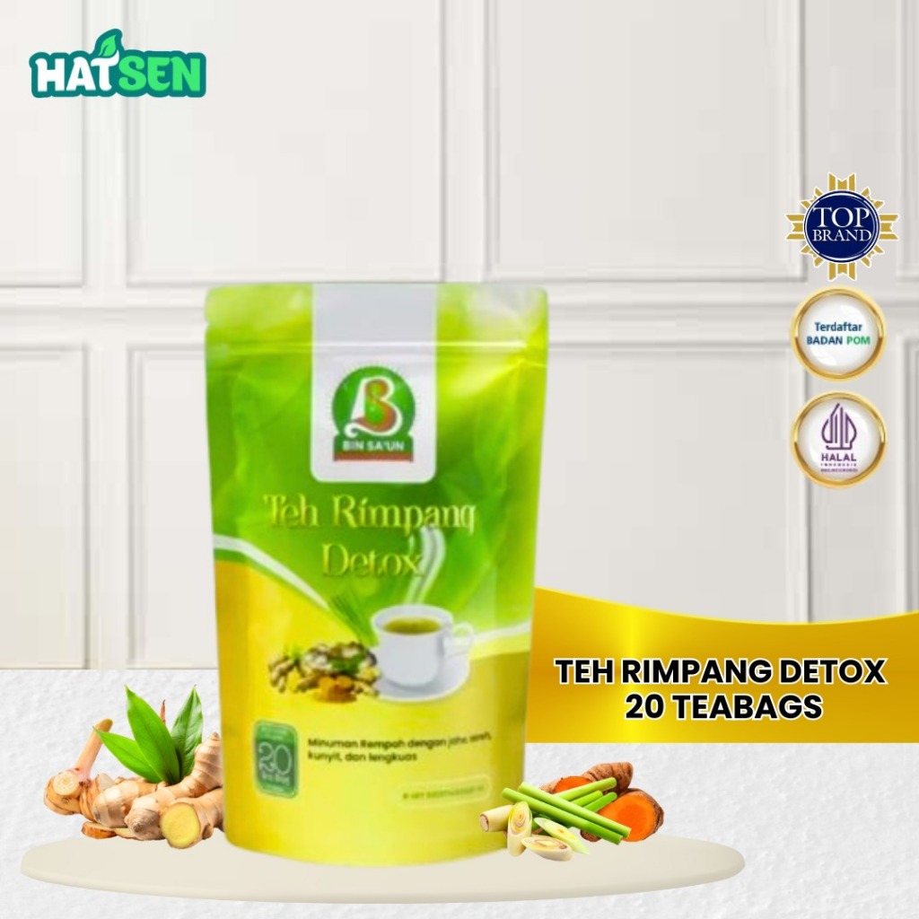 

Teh Rimpang Bin Sa'un | 20 teabags | Teh Diet Detox | Pelangsing Herbal | Imunitas