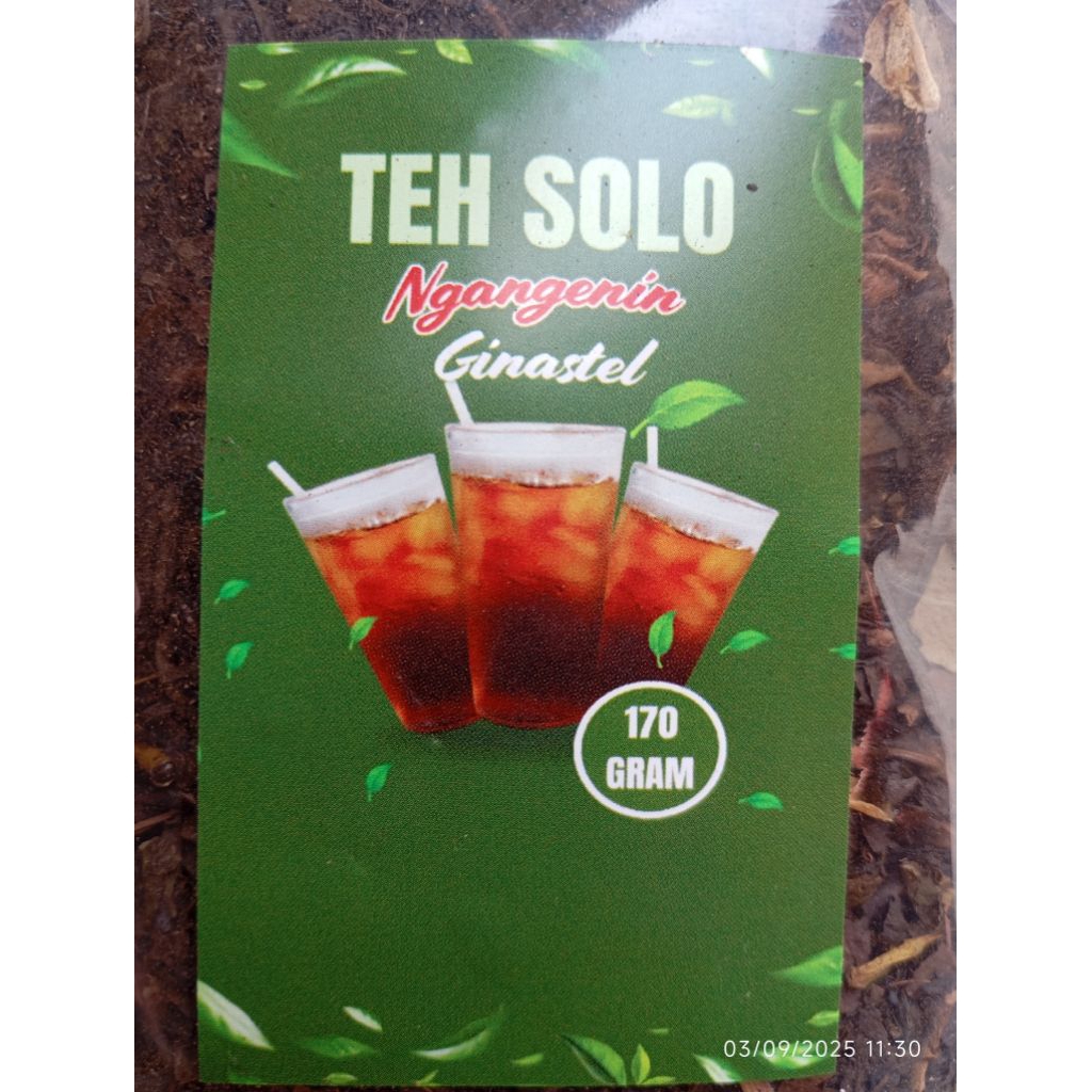 

Teh Solo Ngangenin 170gram, 80gram, 110gram, 135gram, Teh Solo Paket isi 7 dan Paket isi 8