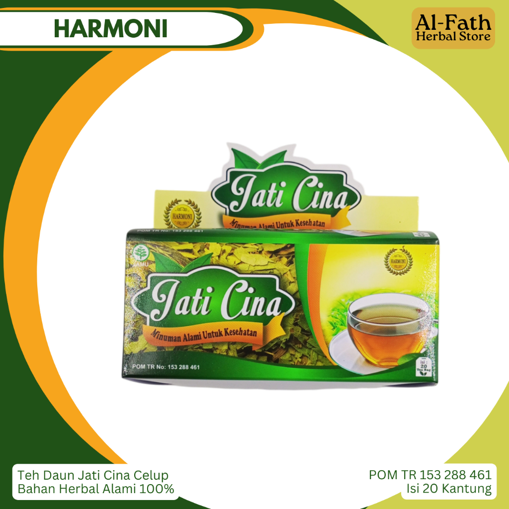 

Teh Daun Jati Cina Harmoni Kemasan Box Isi 20 Kantung Teh Herbal Pelancar BAB Melangsingkan Tubuh