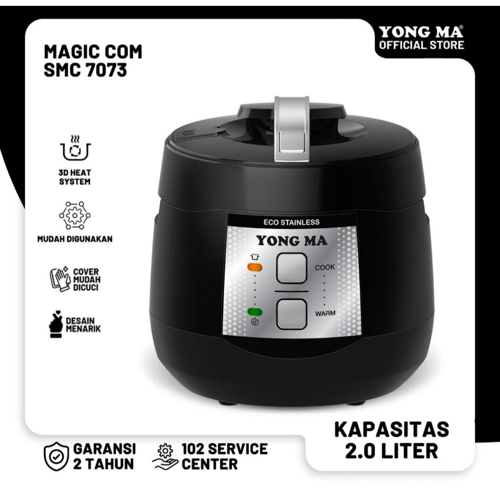RICE COOKER YONGMA STAINLESS SMC7073 MAGIC COM