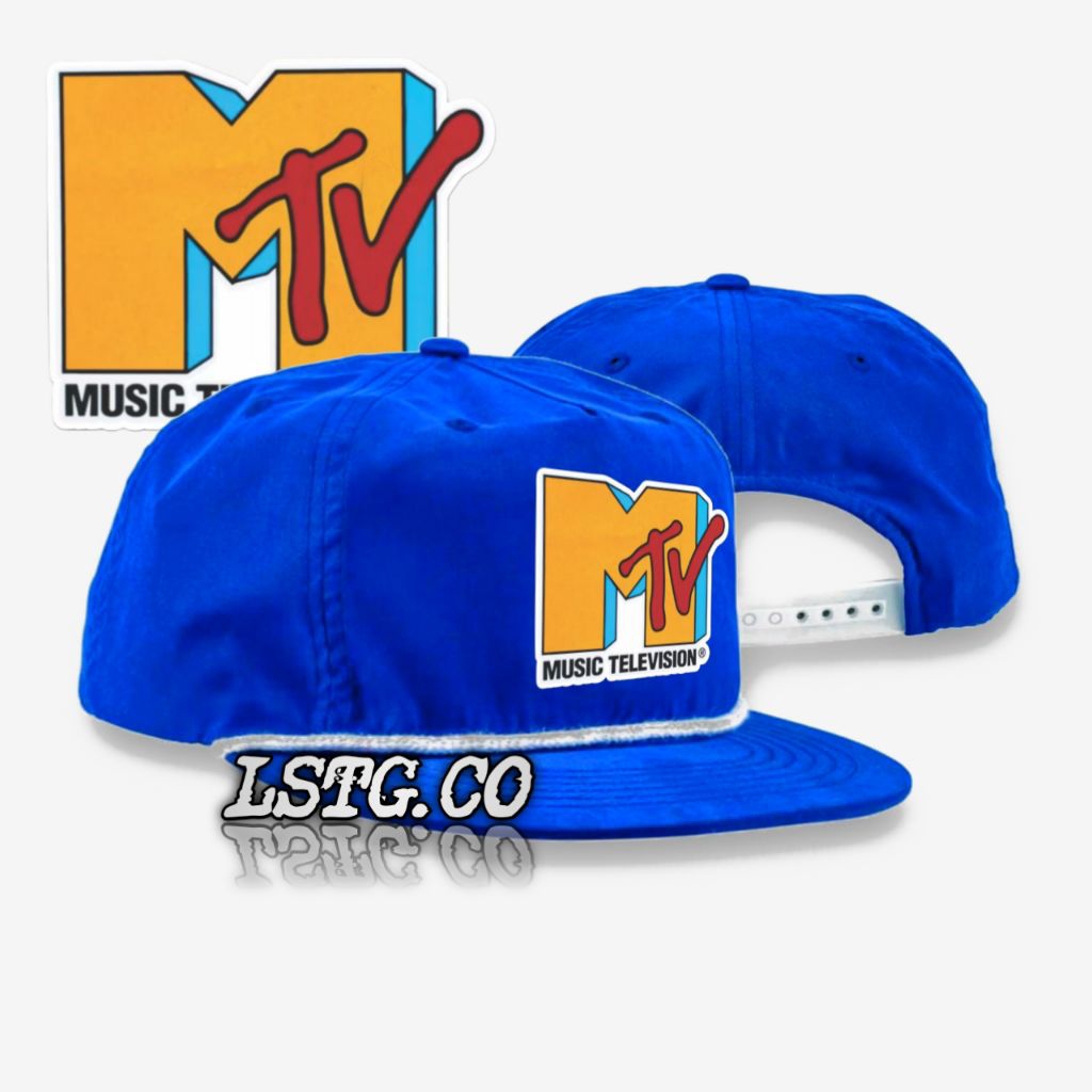 Rope Hat Caps MTV Music Television - Topi Snapback Classic Casual Vintage - Topi Klasik Retro Pria W