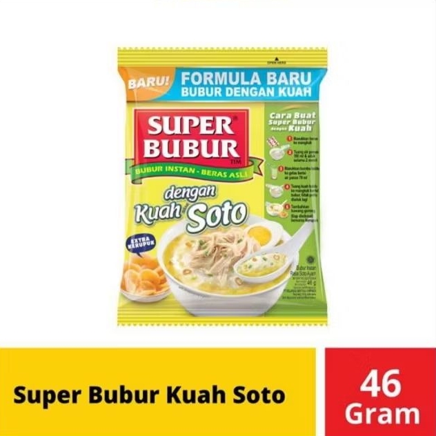 

Super Bubur Instan Kuah Soto 46 g