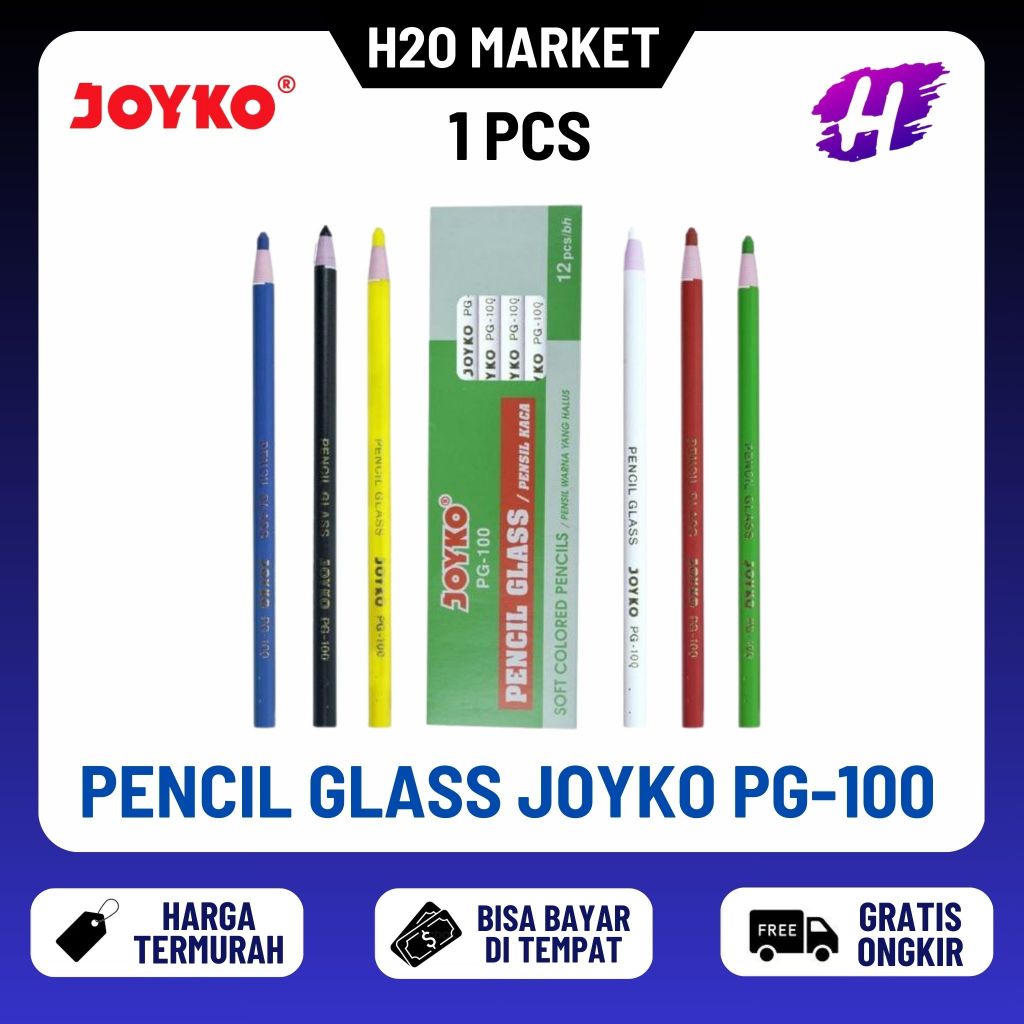 

❤️H2O❤️ JOYKO PG-100 Pensil Glass Joyko / Pensil Kaca / Pensil Bahan/ Pencil Glass