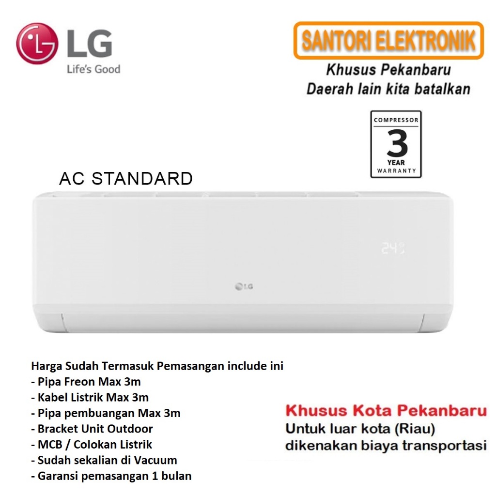 AC STANDARD LG 1 PK K09NSA PEKANBARU