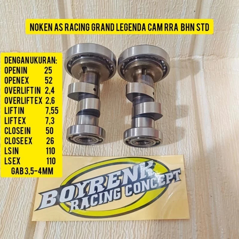 NOKEN AS RACING GRAND/LEGENDA CAM ROLLER SET RRA PNP - BOYRENK RACING CONCEPT