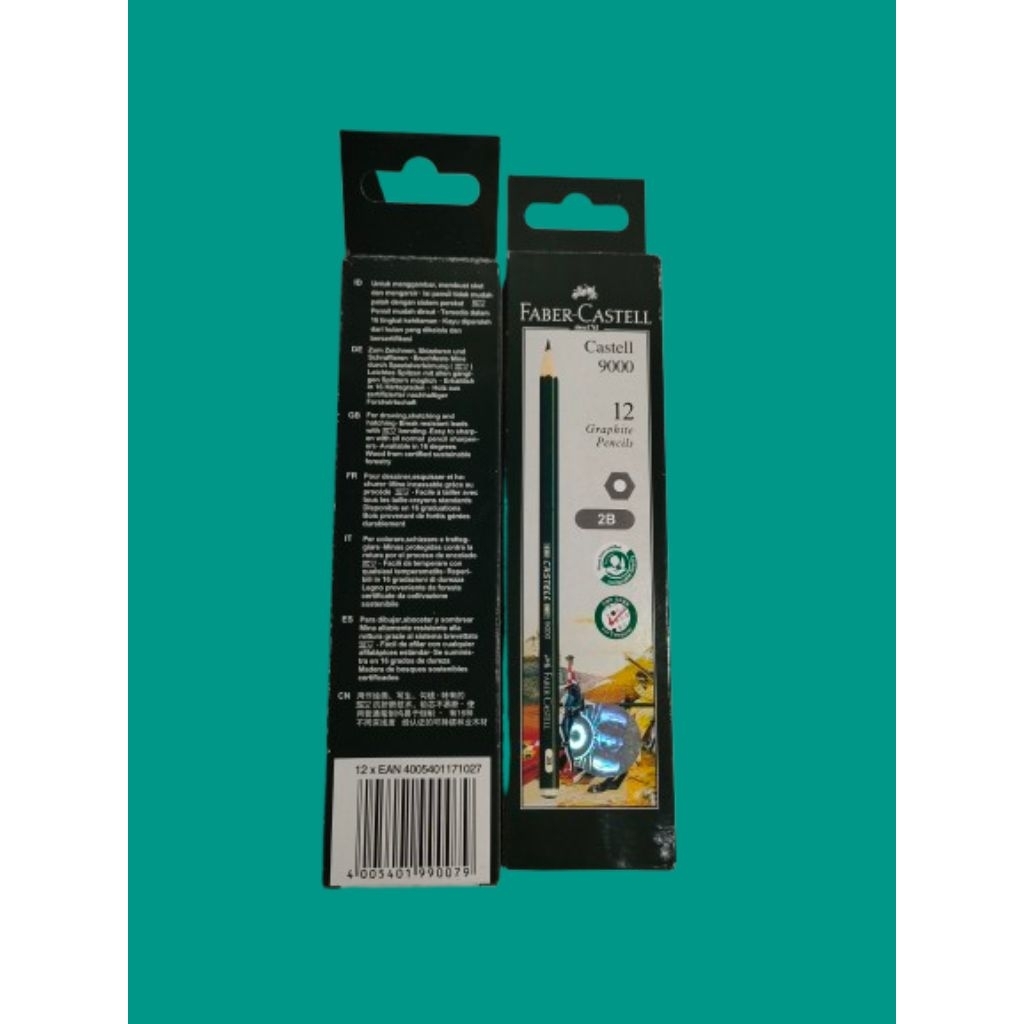 

Pensil 2B Faber-castell 9000 per pack isi 12 pcs