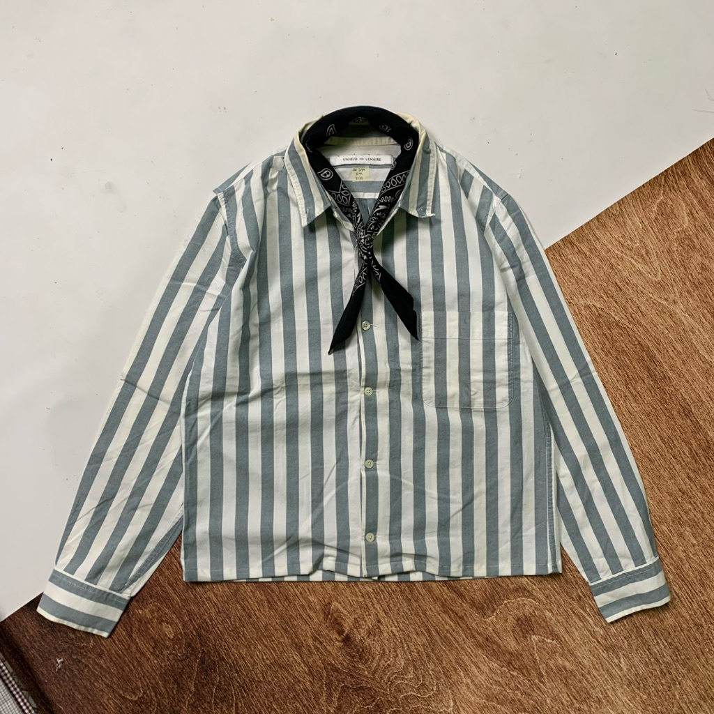 LS UNIQLO and LEMAIRE boxy shirt (2196), Size S fit M (60cm x 54cm)