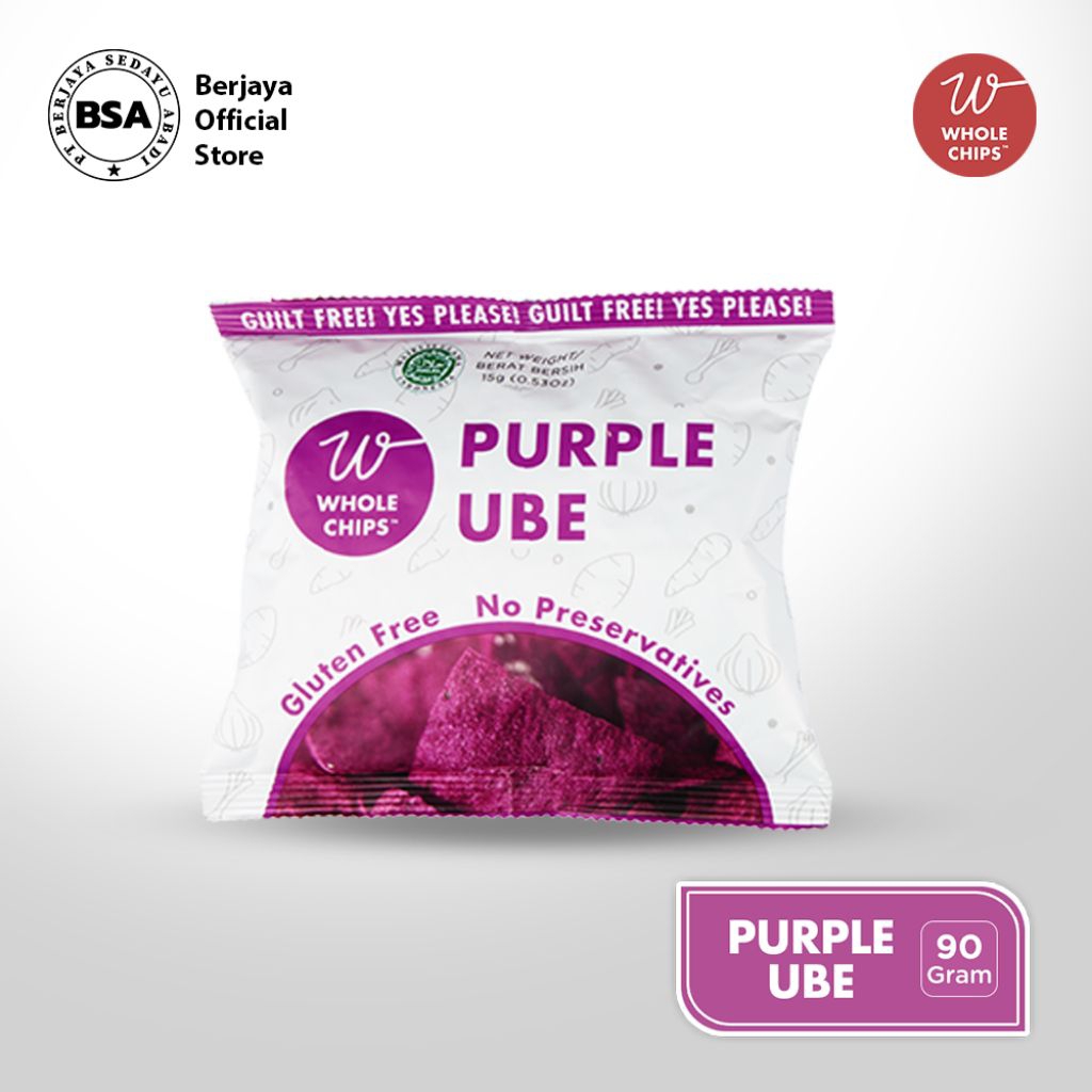 

WHOLE CHIPS Purple Ube 15gr - Keripik Ubi Ungu MSG