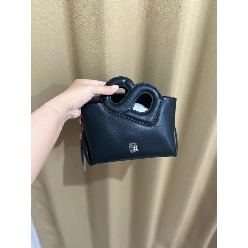 NINA BAG SMALL  BLACK BUTTONSCARVES