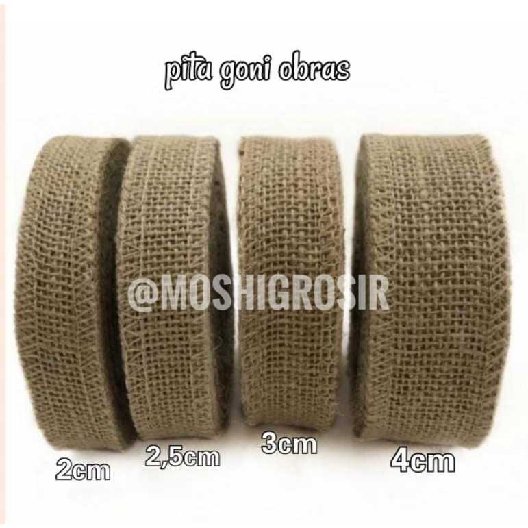 

10 YARD - PITA GONI OBRAS/PITA KERAJINAN TANGAN/PITA BURLAP/PITA GONI/GONI OBRAS