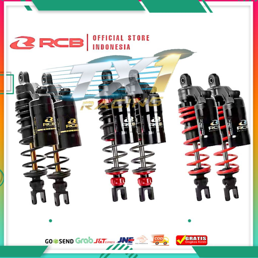 Shock belakang RCB Flow pro original double klik rebound aerox nmax pcx adv