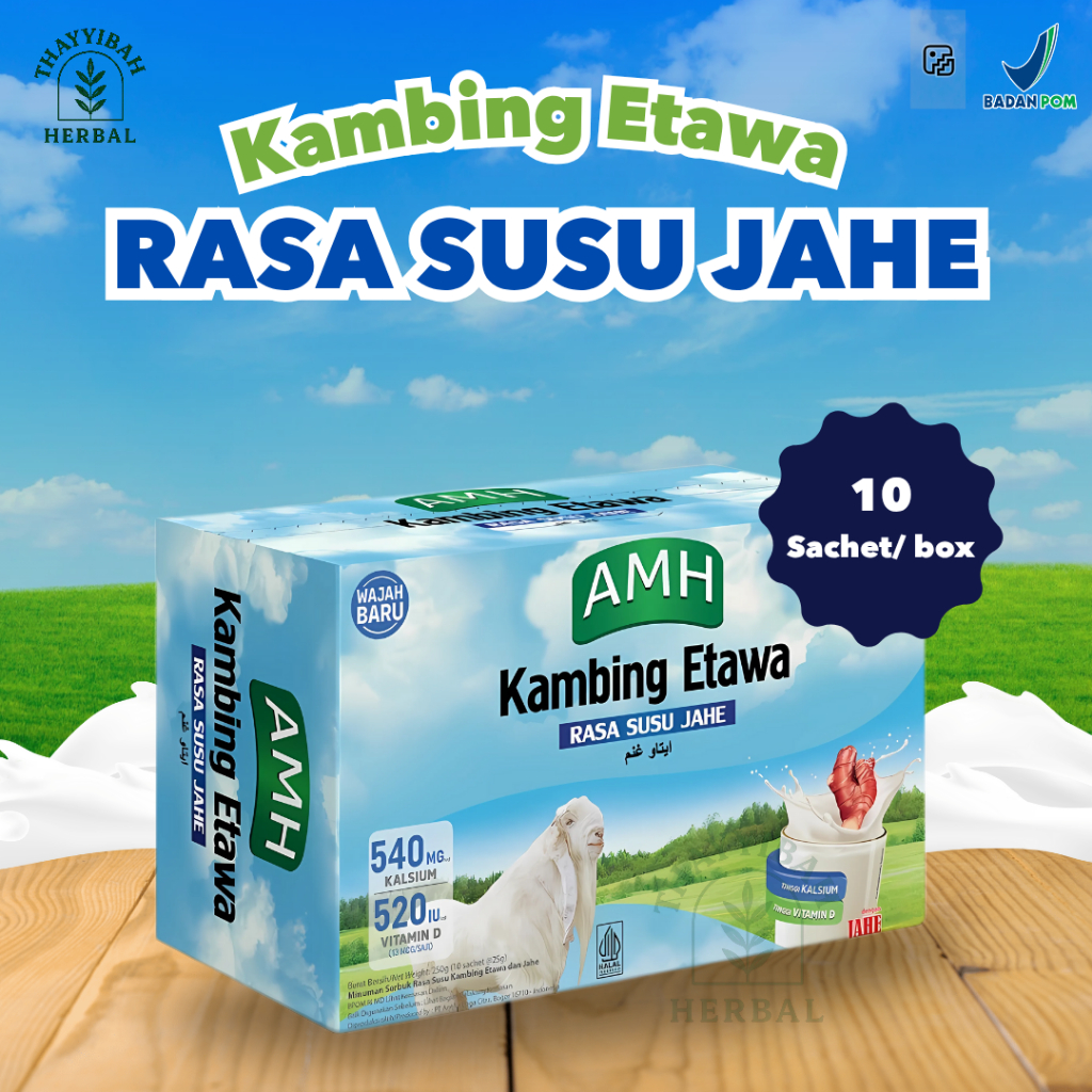 

AMH Susu Kambing Etawa Rasa Jahe 10 Sachet