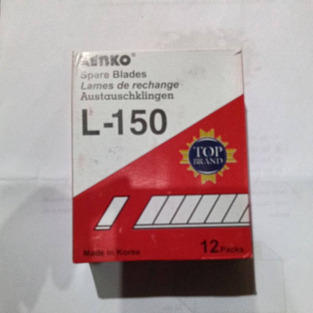 

Kenko L -150 - Isi Cutter besar - 1 box 12 Tube 60 pcs