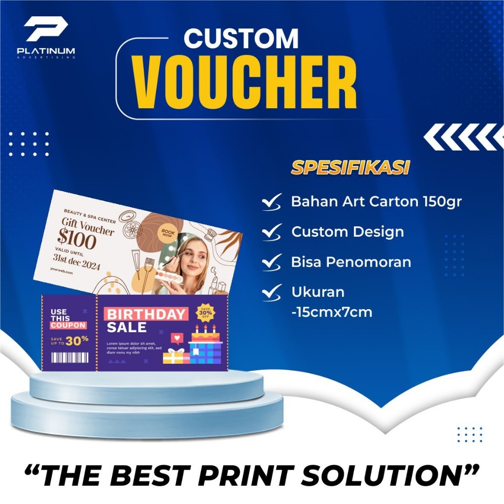 

PRINT VOUCHER CUSTOM | CETAK VOUCHER CUSTOM | VOUCHER MAKANAN | USAHA | WISATA