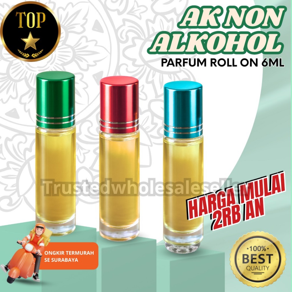 (MIN 4PCS) (JILID 3) (Non Alkohol) Parfum Thailand Roll On Type Ak Bisa Request Stiker