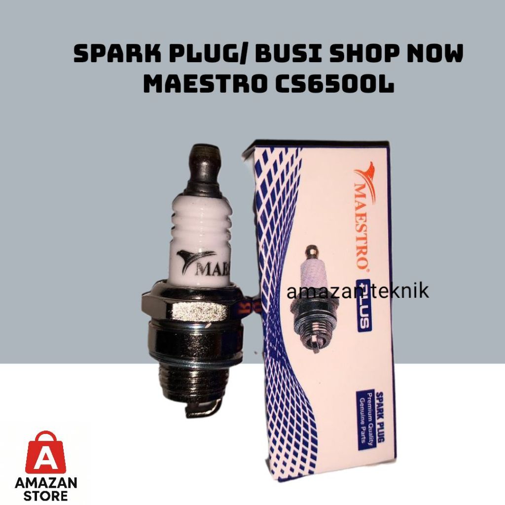 Busi Chainsaw Maestro 6500 6500L / Spark Plug Chainsaw / Sparepart Mesin Gergaji Maestro
